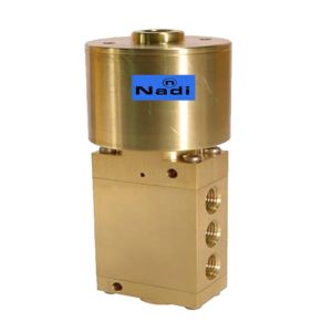 Three way air operated valve